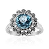 Sky Blue Topaz Silver Ring