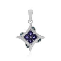 Iolite Silver Pendant