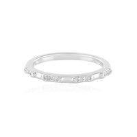 I2 (I) Diamond Silver Ring