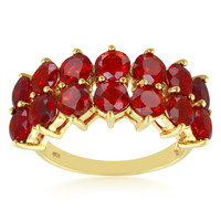 9K Salamanca Fire Opal Gold Ring