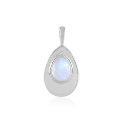 Rainbow Moonstone Silver Pendant