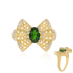 Russian Diopside Silver Ring