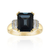 9K London Blue Topaz Gold Ring