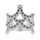 I2 (J) Diamond Silver Ring (Annette classic)