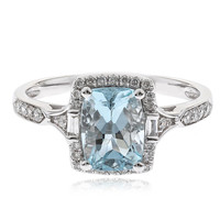 14K AAA Brazilian Aquamarine Gold Ring (CIRARI)