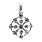 SI1 Argyle Rose De France Diamond Silver Pendant (Annette classic)