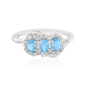 Swiss Blue Topaz Silver Ring