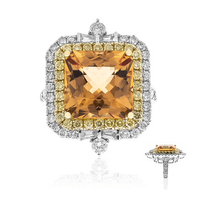 14K AAA Imperial Topaz Gold Ring (CIRARI)