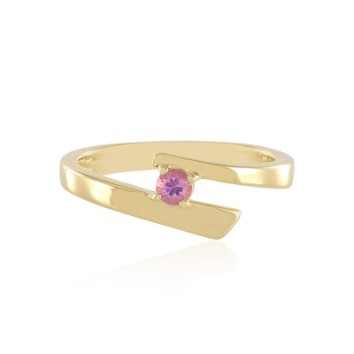 Pink Sapphire Silver Ring