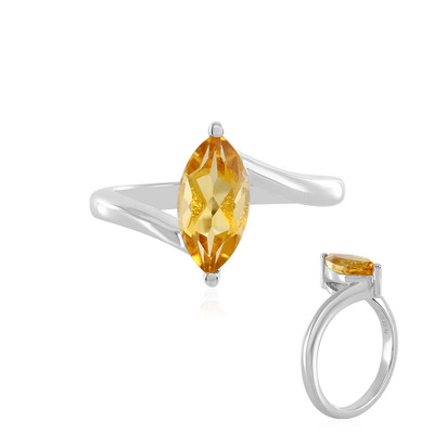 Citrine Silver Ring