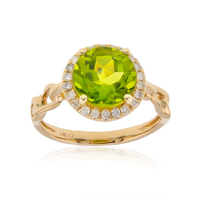 14K Dashihe Peridot Gold Ring (CIRARI)