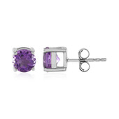 Moroccan Amethyst Silver Earrings