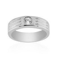 White Topaz Silver Ring