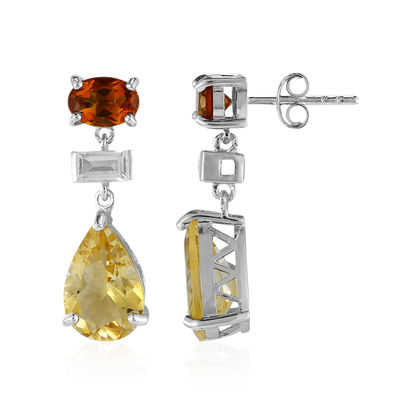 Buy Citrine Drop Earrings Yellow Stone Earrings Gold or Silver Self  Confidence Crystal November Birthstone Gift Cheerful Earrings Online in  India - Etsy