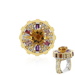 Citrine Silver Ring (Gems en Vogue)