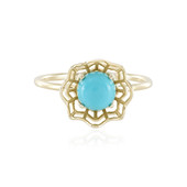 9K Sleeping Beauty Turquoise Gold Ring (Ornaments by de Melo)