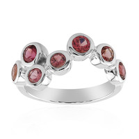 Pink Tourmaline Silver Ring (Pallanova)