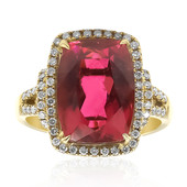 18K AAA Brazilian Rubelite Gold Ring (CIRARI)