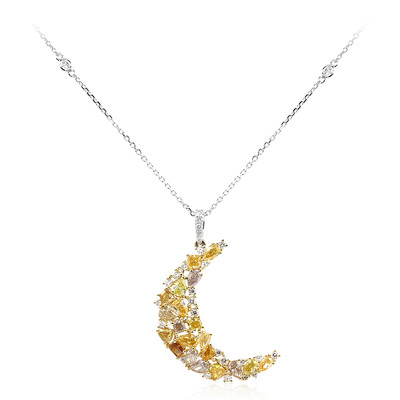 18K SI2 Fancy Diamond Gold Necklace (CIRARI)