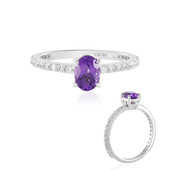 Siberian Amethyst Silver Ring