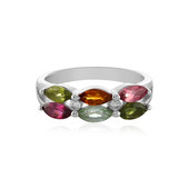 Fancy Tourmaline Silver Ring