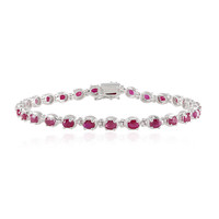 Ruby Silver Bracelet