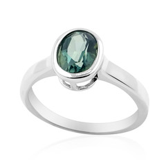 Butterfly Green Topaz Silver Ring