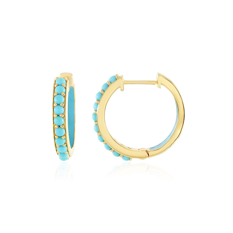 Elizabeth Locke Sleeping Beauty Turquoise Drop Stud Earrings – Bailey's  Fine Jewelry