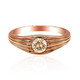 14K VS1 Argyle Rose De France Diamond Gold Ring (Annette)