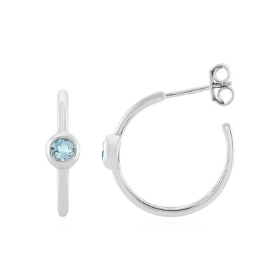 Sky Blue Topaz Silver Earrings