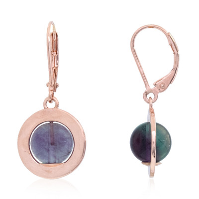 Fluorite Silver Earrings (MONOSONO COLLECTION)