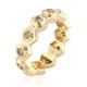 9K I2 Champagne Diamond Gold Ring (de Melo)