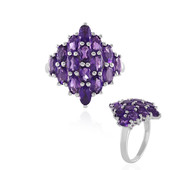 Zambian Amethyst Silver Ring