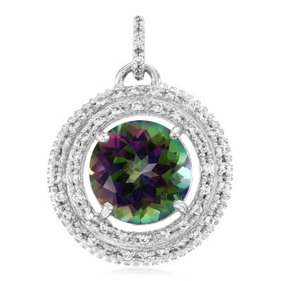 Mystic Topaz Silver Pendant