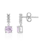 Rose de France Amethyst Silver Earrings