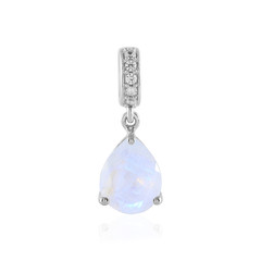 Rainbow Moonstone Silver Pendant