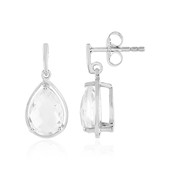 White Quartz Silver Earrings