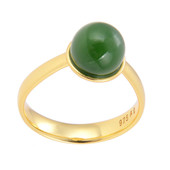 Nephrite Silver Ring