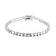 White Topaz Silver Bracelet