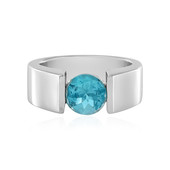 Blue Apatite Silver Ring