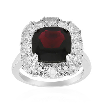 Indian Garnet Silver Ring