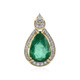 18K AAA Zambian Emerald Gold Pendant (D'vyere)