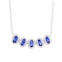 Tanzanite Silver Necklace