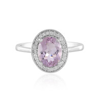 Rose de France Amethyst Silver Ring