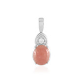 Rhodochrosite Silver Pendant