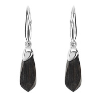 Black Oak Silver Earrings