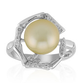 Kabira Golden South Sea Pearl Silver Ring (TPC)