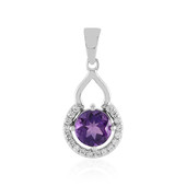 Siberian Amethyst Silver Pendant