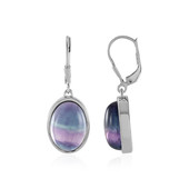 Fluorite Silver Earrings (MONOSONO COLLECTION)