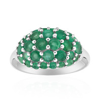 Brazilian Emerald Silver Ring